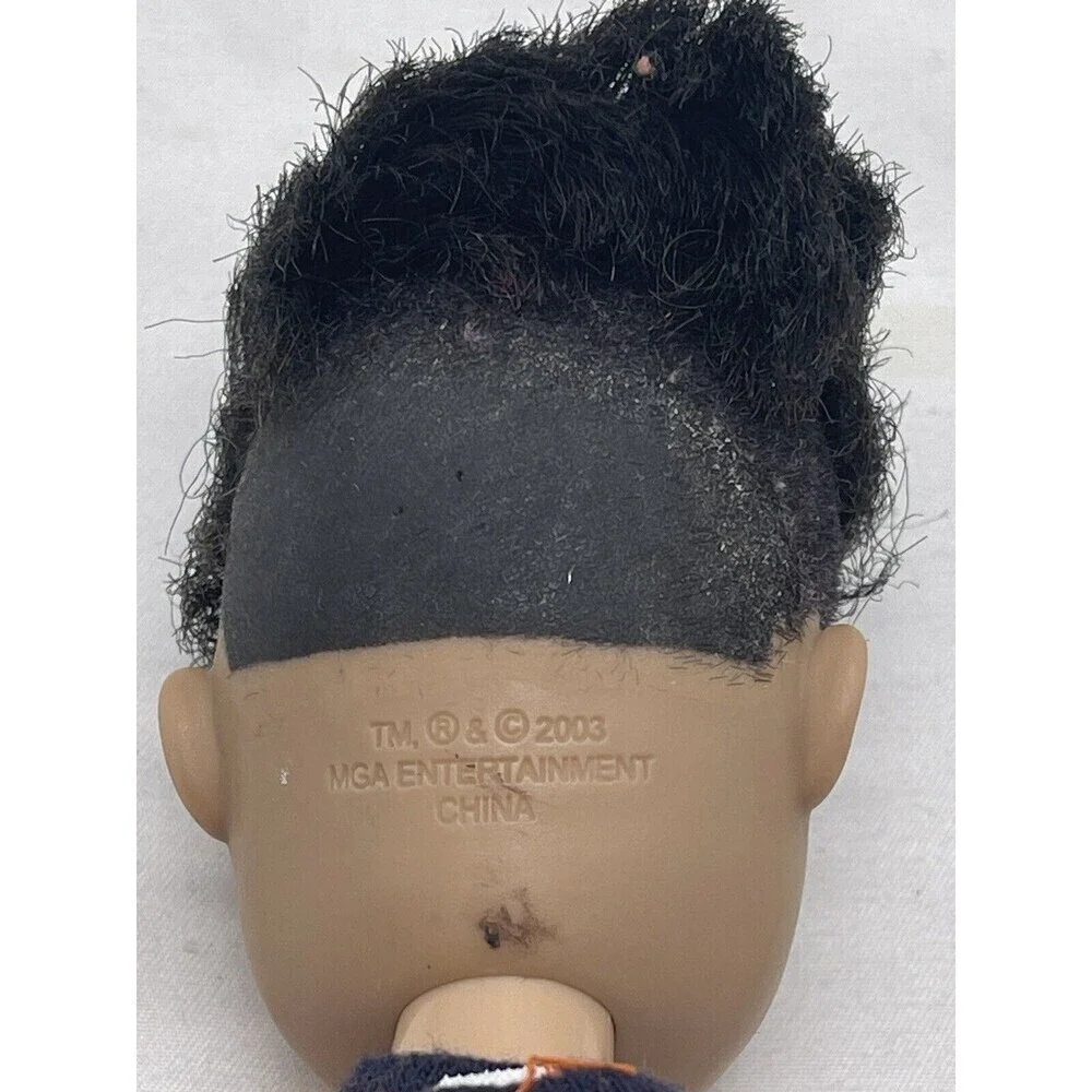 Bratz Boyz Boy EITAN Doll Brown Hair Brown Eyes Navy Blue Shorts No Legs 2003